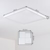Finsrud Plafonnier, Panel LED Blanc, 1 lumière