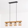 Ripoll Suspension, Boule lumineuse, Suspension Écru, Noir, 4 lumières