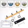 Koyoto Suspension, Boule lumineuse, Suspension Écru, Noir, 4 lumières