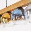 Koyoto Suspension, Boule lumineuse, Suspension Écru, Noir, 4 lumières
