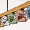 Ripoll Suspension, Boule lumineuse, Suspension Écru, Noir, 5 lumières