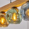 Ripoll Suspension, Boule lumineuse, Suspension Écru, Noir, 5 lumières