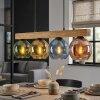 Koyoto Suspension, Boule lumineuse, Suspension Écru, Noir, 4 lumières