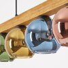 Koyoto Suspension, Boule lumineuse, Suspension Écru, Noir, 4 lumières