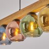 Koyoto Suspension, Boule lumineuse, Suspension Écru, Noir, 5 lumières