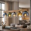 Koyoto Suspension, Boule lumineuse, Suspension Écru, Noir, 5 lumières