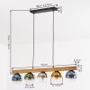 Koyoto Suspension, Boule lumineuse, Suspension Écru, Noir, 5 lumières