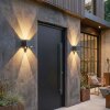 Almodofa Lampe murale d´extérieur, Luminaire Up & Down, Applique murale LED Anthracite, 1 lumière, Détecteur de mouvement