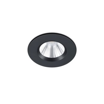 ZAGROS Spot encastrable Luminaires Trio LED Noir, 1 lumière