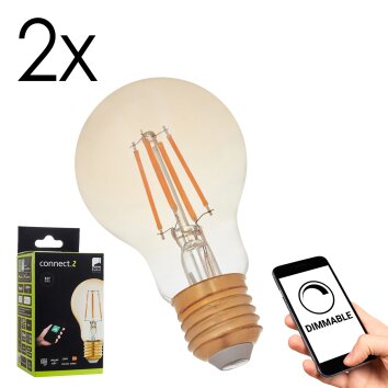 Luminaires Eglo E27 LED 5.5 Watt blanc chaud dimmable 500 Lumen