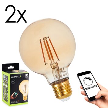 E27 LED 5.5 Watt blanc chaud dimmable 500 Lumen