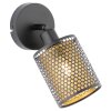 CHEVAL Applique murale, Spot mural Luminaires Globo Lighting Noir, 1 lumière