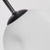 Ripoll plafonnier boule en verre opale, luminaire de plafond 4 flammes E14