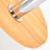 Olaris lot de 2 appliques murales en bois orientables, abat-jour blanc E14