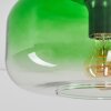 Boza plafonnier en verre vert dégradé vintage Ø 28 cm, douille E27