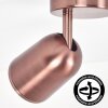 Lemak spot de plafond LED orientable cuivre brossé, GU10, style moderne