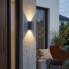 Hoods applique murale extérieure LED IP44, éclairage haut et bas pour façade