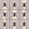 Hoods applique murale extérieure LED IP44, éclairage haut et bas pour façade