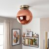 Gastor plafonnier boule ronde E27 style rétro vintage pour salon et salle à manger