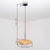 Bauro suspension salle à manger avec abat-jour organique tressé E27, longueur 40 cm