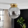 Plafonnier boule Gastor E27, luminaire de plafond rond style rétro-vintage