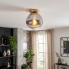 Plafonnier globe Gastor E27 vintage, style rétro pour salon et salle à manger