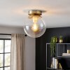 Gastor plafonnier globe rond E27, luminaire de plafond vintage pour salon