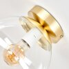 Gastor plafonnier globe rond E27, luminaire de plafond vintage pour salon