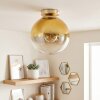 Gastor plafonnier globe rond E27, luminaire de plafond rétro vintage pour salon