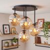 Gastor plafonnier à boules 4 flammes E14, luminaire de plafond rond vintage