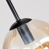 Plafonnier Gastor à globes, luminaire plafond 4 lumières E14 rétro vintage