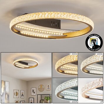 Calista plafonnier LED rond 29,5 cm, luminaire de plafond moderne à anneau