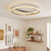 Plafonnier LED Calista à double anneau, 3000 à 6000 Kelvin, couleur réglable