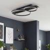 Kordex plafonnier LED moderne à deux anneaux lumineux pour salon, 4000 Kelvin