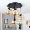 Gastor plafonnier boule E14 4 lumières, luminaire de plafond rétro vintage