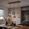 Koyoto suspension salle à manger, luminaire suspendu à 6 douilles E27 et globes