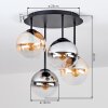 Gastor plafonnier boule 4 lumières E14, luminaire de plafond rétro vintage