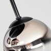 Chehalis plafonnier rond à globes G9, 4 flammes, Ø 38 cm, style rétro
