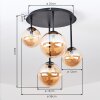 Chehalis plafonnier boule 4 lumières G9, plafonnier vintage moderne pour salon