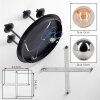Chehalis plafonnier à 4 globes, luminaire de plafond rétro vintage ø 41 cm