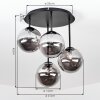 Chehalis plafonnier boule G9 4 lumières, luminaire de plafond vintage rond