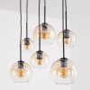 Suspension Koyoto 6 lumières E27 à globes pour salle à manger