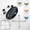 Chehalis plafonnier boule 4 lumières G9, luminaire de plafond rond rétro