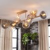 Gastor plafonnier boule 10 flammes E14, barre allongée pour salon rétro moderne