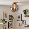 Gastor plafonnier boule E27 Ø 25 cm, lampe de plafond rétro pour salon