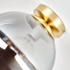 Gastor plafonnier boule E27 Ø 25 cm, lampe de plafond rétro pour salon