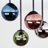 Plafonnier moderne à sphères Chehalis, 4 lumières, abat-jour multicolores ø 12 cm