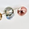 Plafonnier Koyoto à 4 lampes E14, abat-jour globes pour salon et chambre