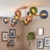 Gastor plafonnier à boules 10 lumières E14, lampe de plafond rétro moderne pour salon