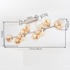 Koyoto plafonnier globe 10 flammes E14, luminaire de plafond vintage moderne